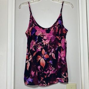 APT. 9 floral print spaghetti strap cami | tank XL